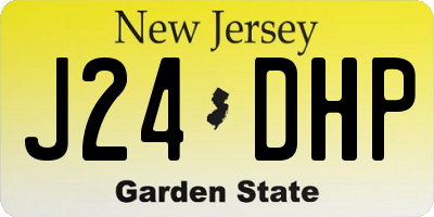 NJ license plate J24DHP