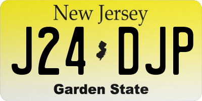 NJ license plate J24DJP