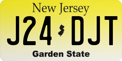 NJ license plate J24DJT