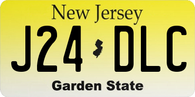 NJ license plate J24DLC
