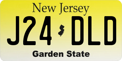 NJ license plate J24DLD