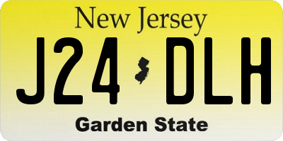 NJ license plate J24DLH