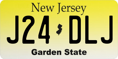 NJ license plate J24DLJ