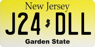NJ license plate J24DLL