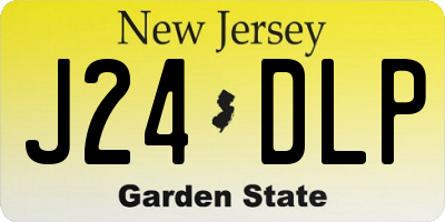 NJ license plate J24DLP