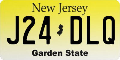 NJ license plate J24DLQ
