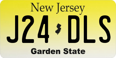 NJ license plate J24DLS