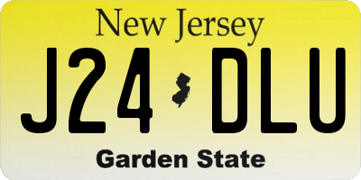 NJ license plate J24DLU