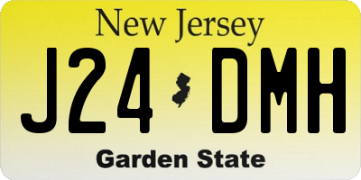 NJ license plate J24DMH