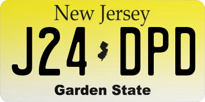 NJ license plate J24DPD