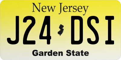 NJ license plate J24DSI