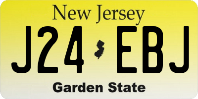 NJ license plate J24EBJ