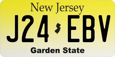 NJ license plate J24EBV
