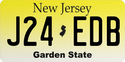 NJ license plate J24EDB