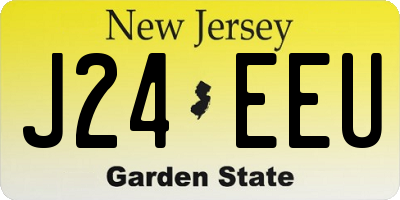 NJ license plate J24EEU
