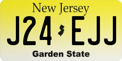 NJ license plate J24EJJ