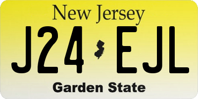 NJ license plate J24EJL