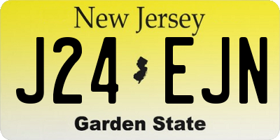 NJ license plate J24EJN