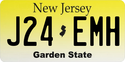 NJ license plate J24EMH