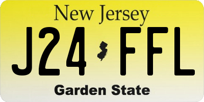 NJ license plate J24FFL