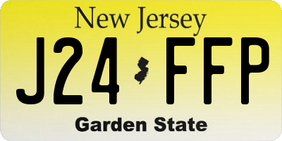 NJ license plate J24FFP