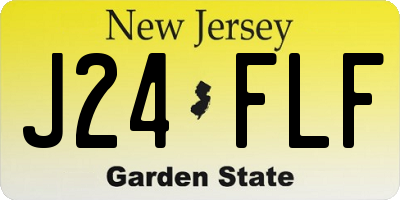 NJ license plate J24FLF
