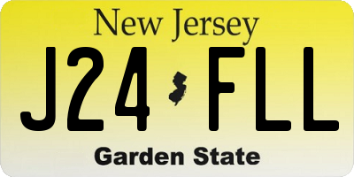 NJ license plate J24FLL