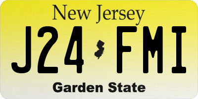 NJ license plate J24FMI