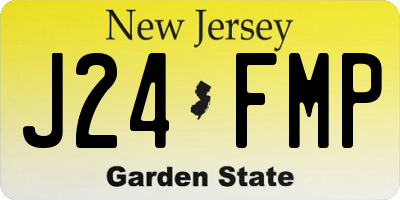 NJ license plate J24FMP