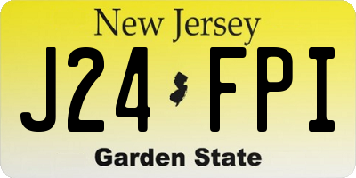 NJ license plate J24FPI