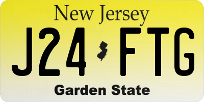 NJ license plate J24FTG