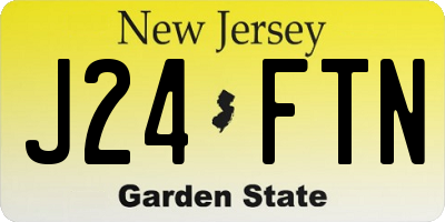 NJ license plate J24FTN