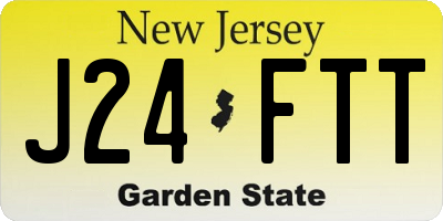 NJ license plate J24FTT