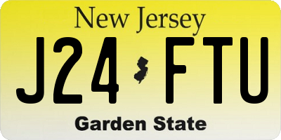 NJ license plate J24FTU