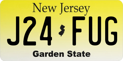 NJ license plate J24FUG