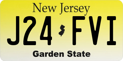 NJ license plate J24FVI