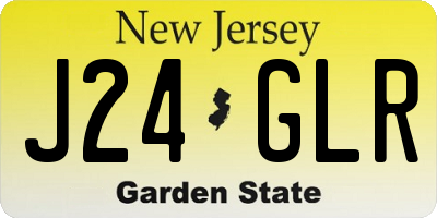 NJ license plate J24GLR