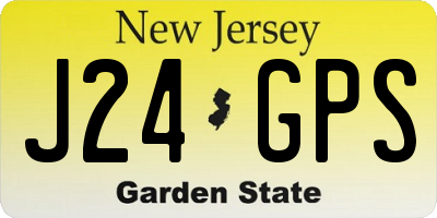 NJ license plate J24GPS