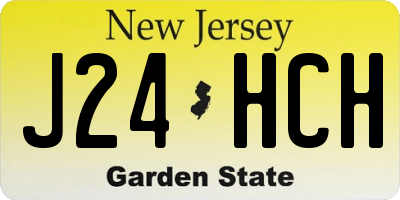 NJ license plate J24HCH