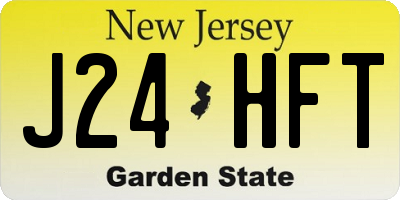NJ license plate J24HFT