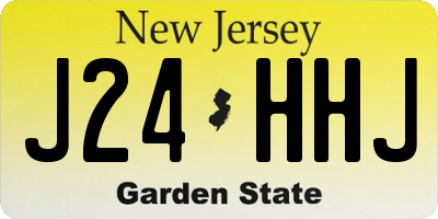 NJ license plate J24HHJ