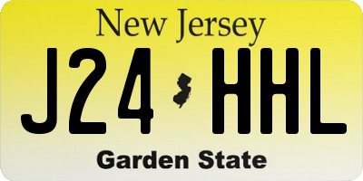 NJ license plate J24HHL