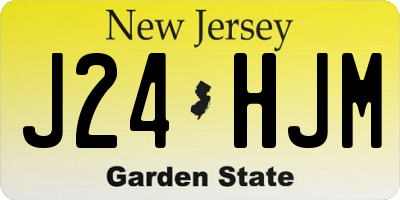 NJ license plate J24HJM