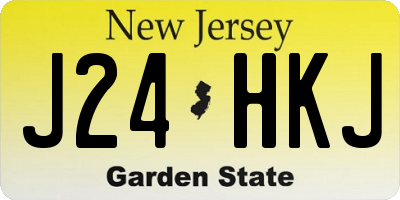 NJ license plate J24HKJ