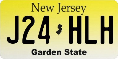 NJ license plate J24HLH