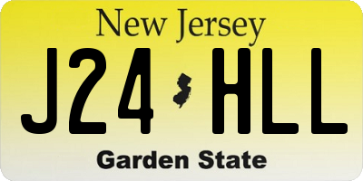 NJ license plate J24HLL