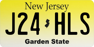 NJ license plate J24HLS