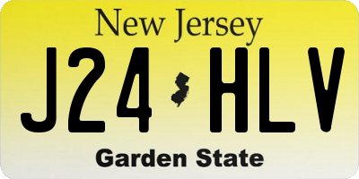 NJ license plate J24HLV