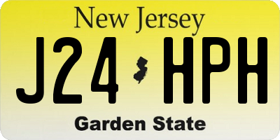NJ license plate J24HPH