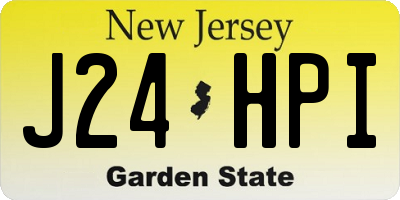 NJ license plate J24HPI